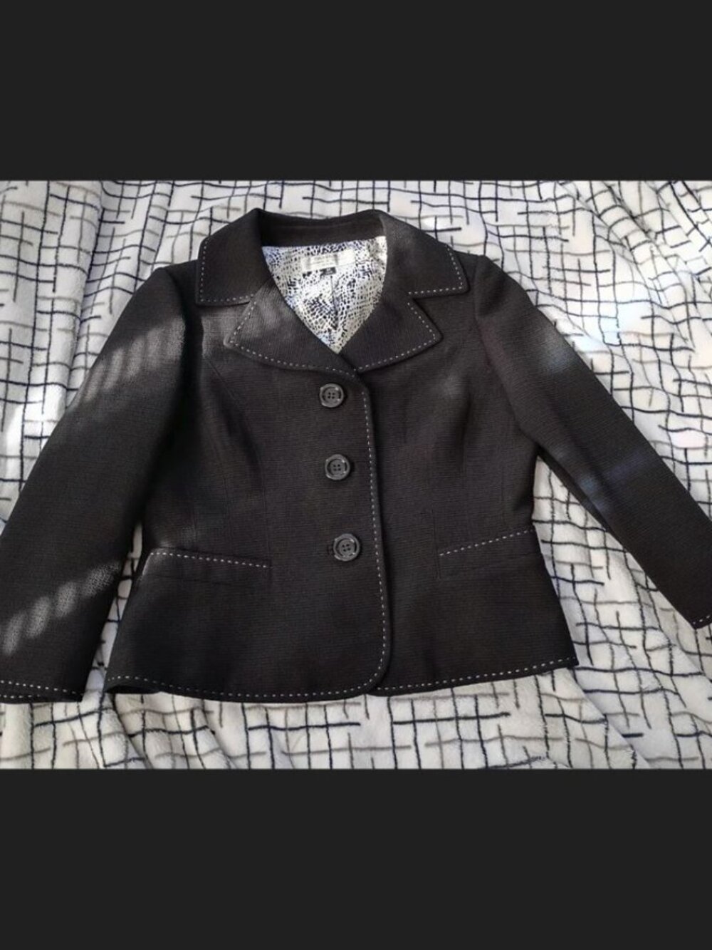 Tahari Size 6 Petite Black Women's Blazer NWOT